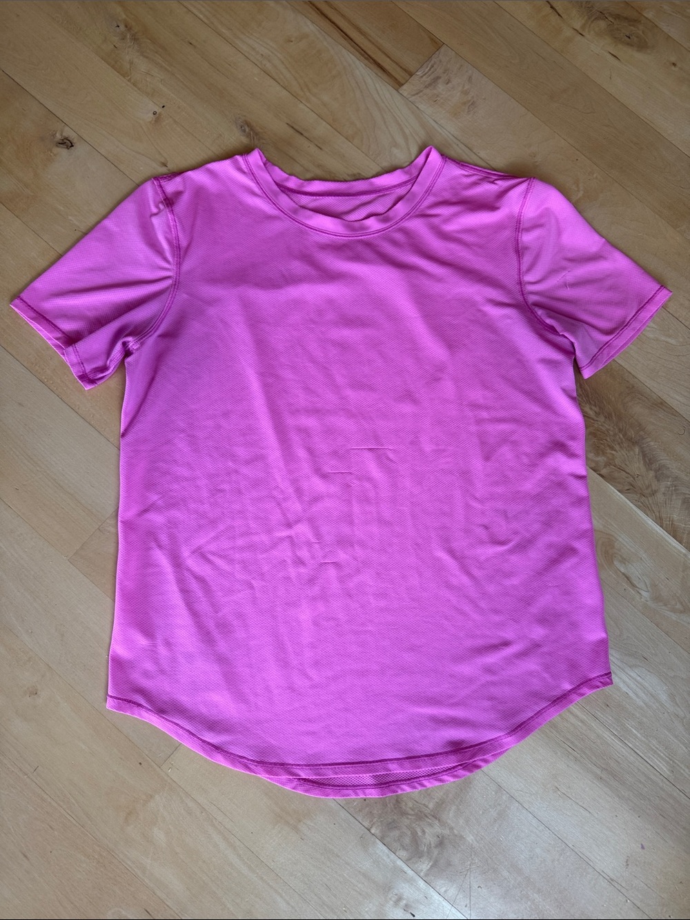 Lululemon Bright Pink Short-Sleeve Performance Tee